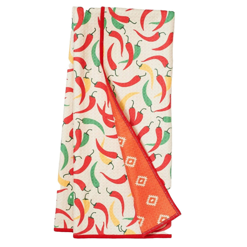Anywhere Towel Reversible -  Chili Peppers
