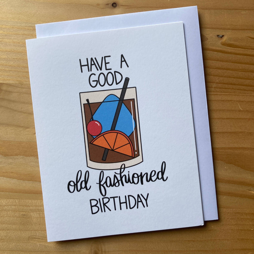 Old Fashioned Birthday Card