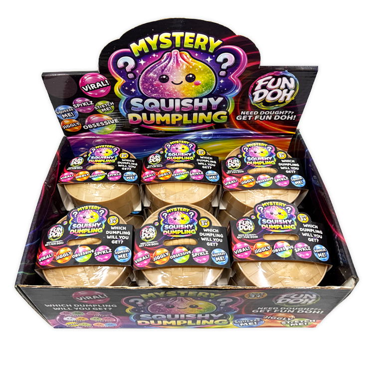 Fun Doh Mystery Dumpling Squishies | 12-Piece Retail Display