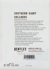 For the Garden | Seed Packets Collards-Southern Giant 1871
