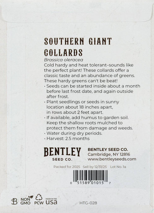 For the Garden | Seed Packets Collards-Southern Giant 1871