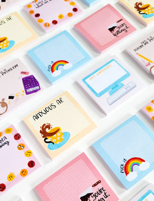 Anxious AF Coffee Sticky Note Pad