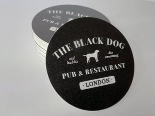 The Black Dog Taylor Swift Round Paper Coaster