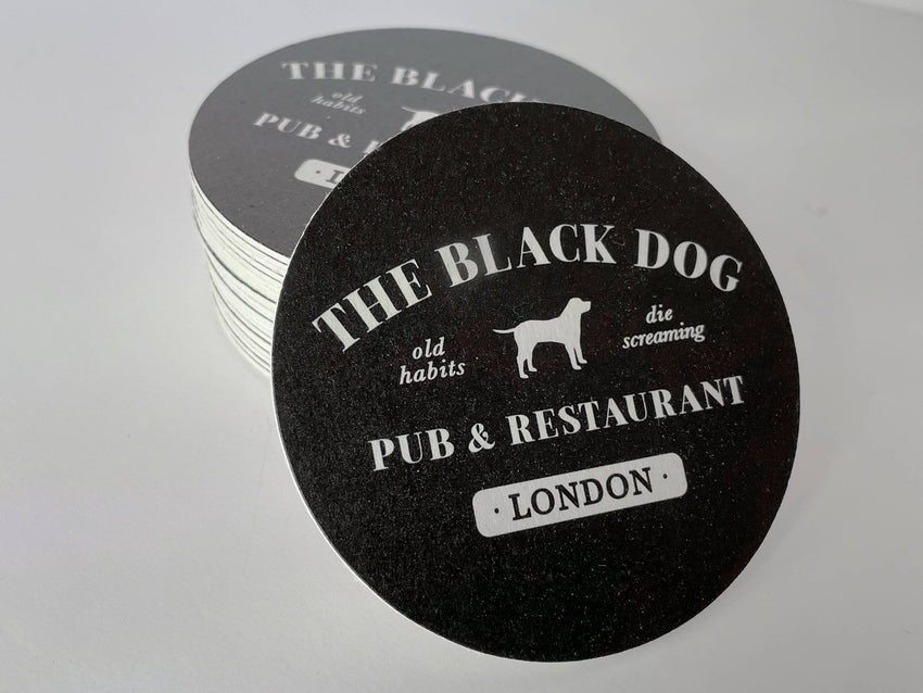 The Black Dog Taylor Swift Round Paper Coaster