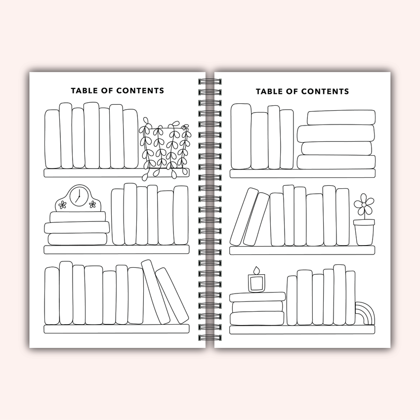 Books / Happy Place Reading Journal | Book Review Tracker