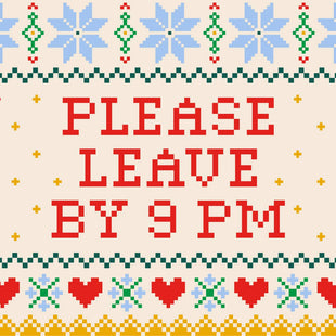 Holiday Cocktail Napkins | Please Leave By 9pm - 20ct