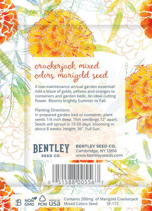 For the Garden | Seed Packets Marigolds for Mom Mother's Day - Marigold Seed Packets