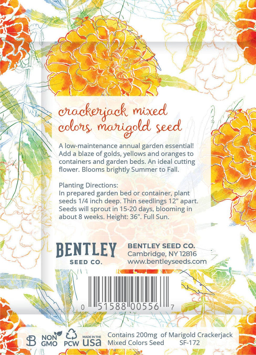 For the Garden | Seed Packets Marigolds for Mom Mother's Day - Marigold Seed Packets