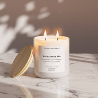 Eucalyptus Spa Scented Candle, Made With Natural Coconut Wax