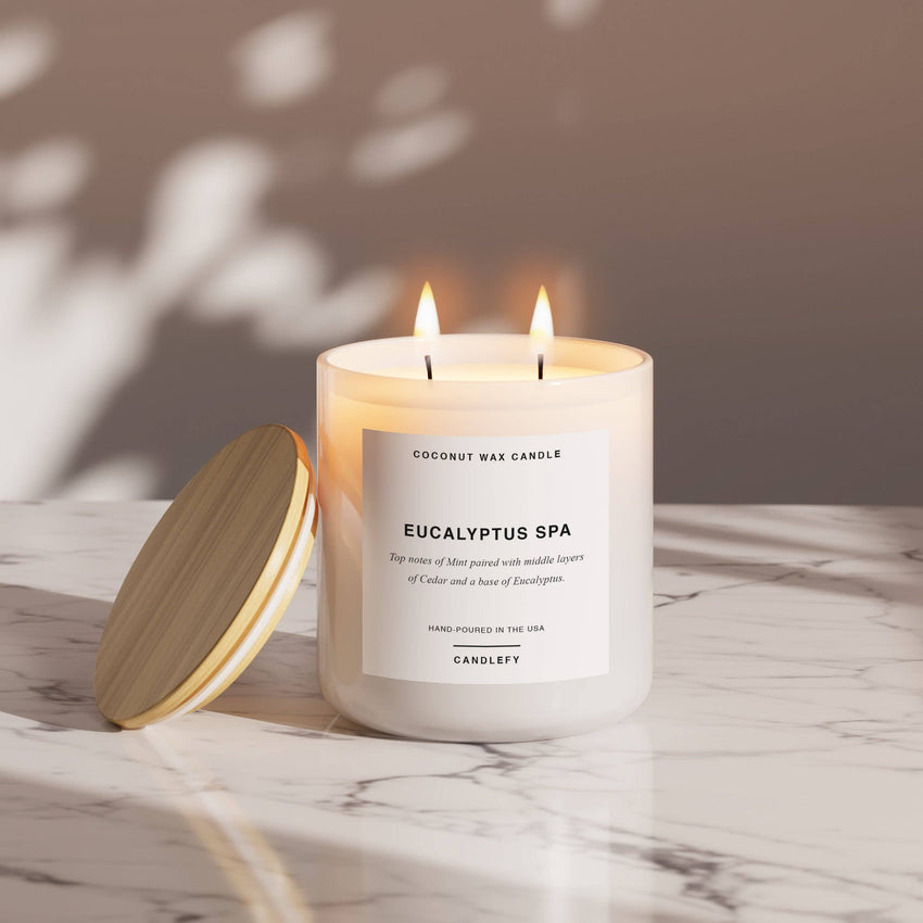Eucalyptus Spa Scented Candle, Made With Natural Coconut Wax