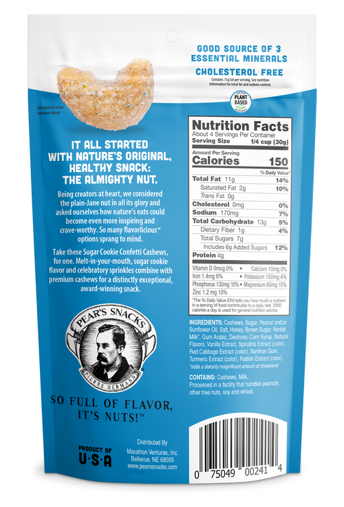 Sugar Cookie Confetti Cashews (4oz)