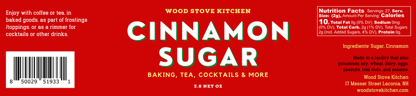 Cinnamon Sugar, 3.8 Net Oz