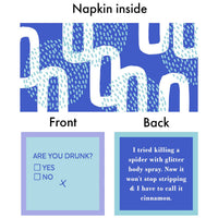 NAPKIN My back goes out | Funny Home Gift | Cocktail Napkin