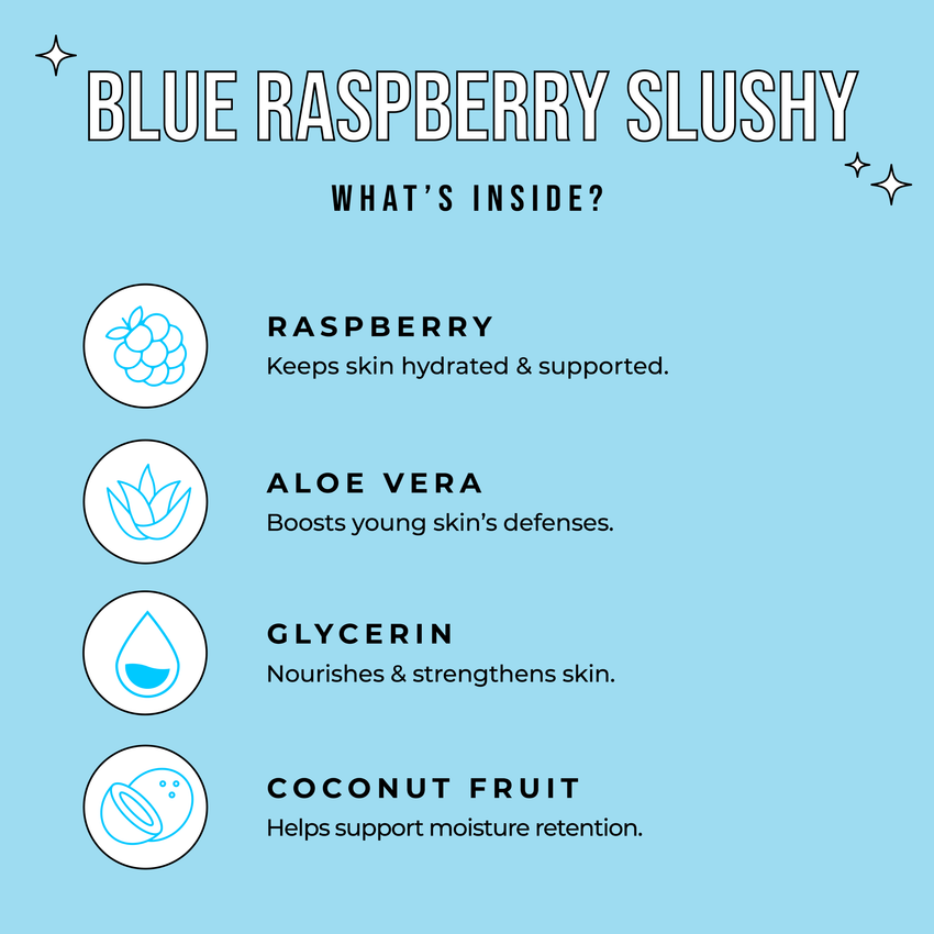 Blue Raspberry Slushy Kid's Mask