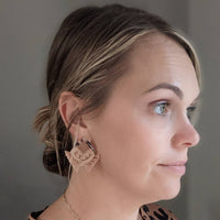 Classic Tortoise Square Post Earrings