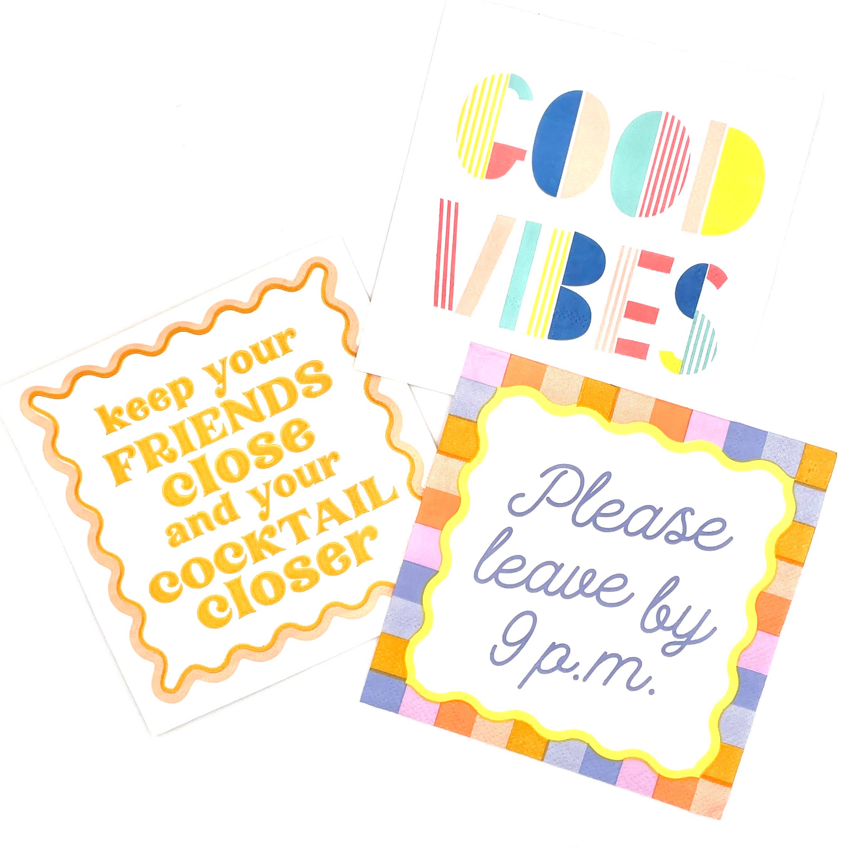 Funny Cocktail Napkins | Keep Your Friends Close - Thumbnail 5