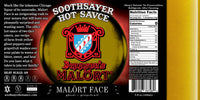 Malort Face - Grapefruit & Yellow Ghost Pepper Hot Sauce