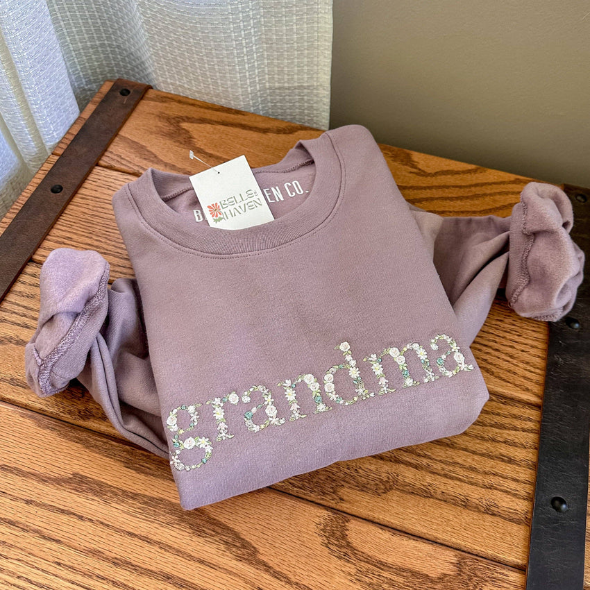 Floral Grandma Crewneck