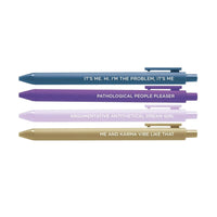 Midnight Musings jotter gel pen set