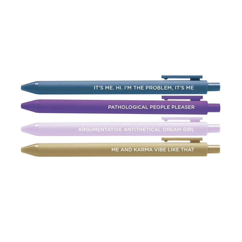 Midnight Musings jotter gel pen set