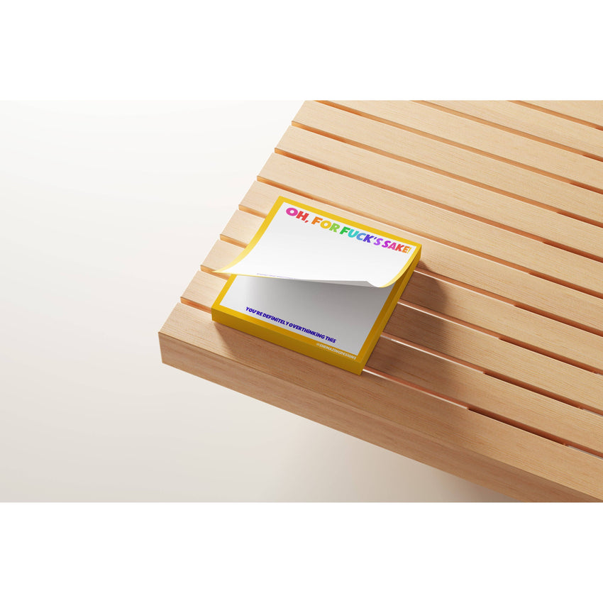Sticky Notes Post It/For Fuck's Sake / funny, snarky, vulgar