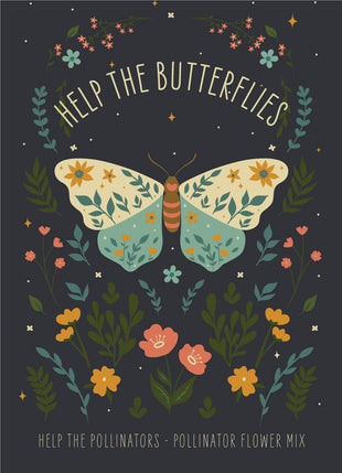 For the Garden | Seed Packets Help Butterflies Help Pollinators - Pollinator Wildflower Seed Packets