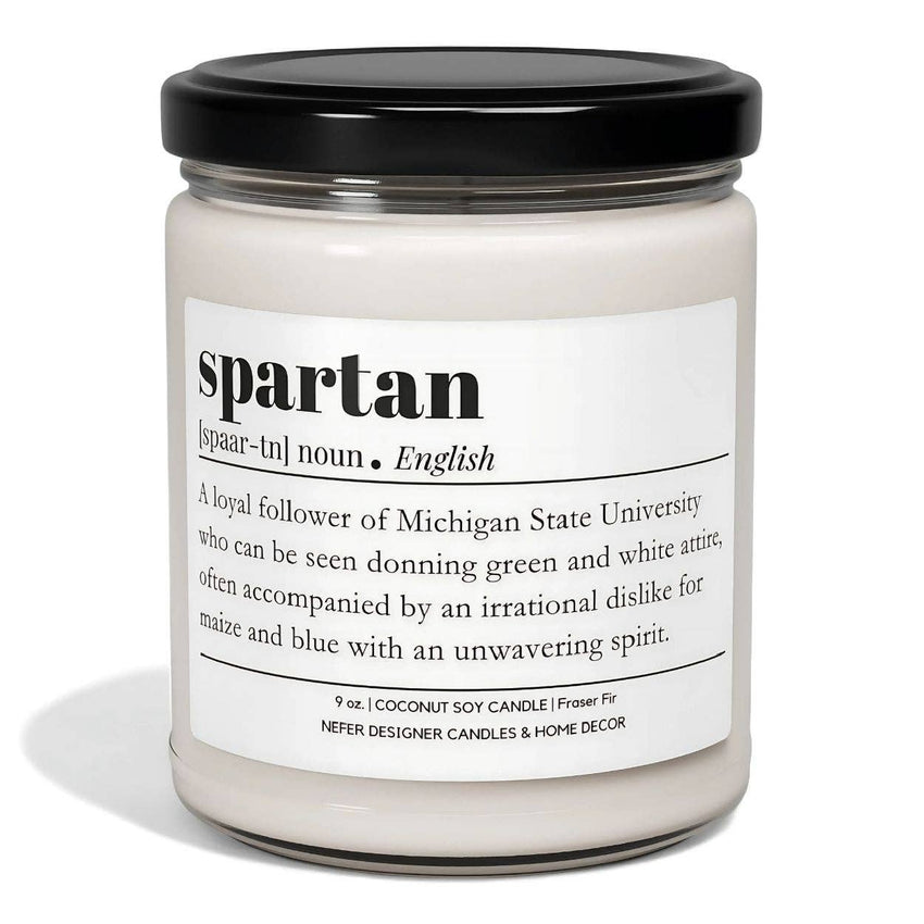 Spartan Michigan State University | Dictionary Definition Candle
