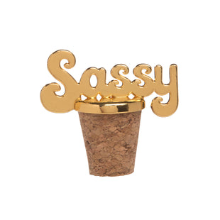 Bottle Topper - Gold Sassy