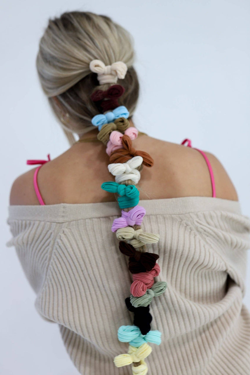 KAXI Bow Hair Ties — No-Damage Nylon Hair Ties