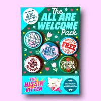 The All Are Welcome Pack - 5 Pack Buttons
