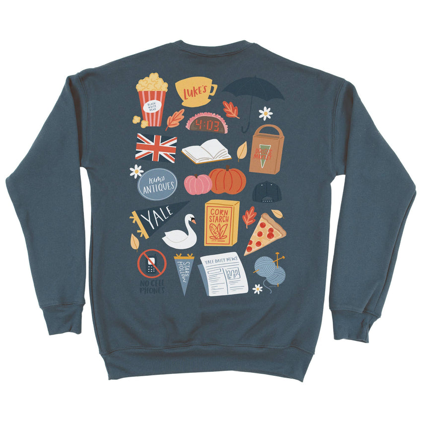 Stars Hollow in the Fall Sweatshirt - Heather Slate