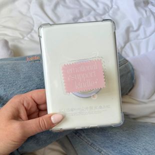 Emotional support kindle grip , kindle case, book lover gift