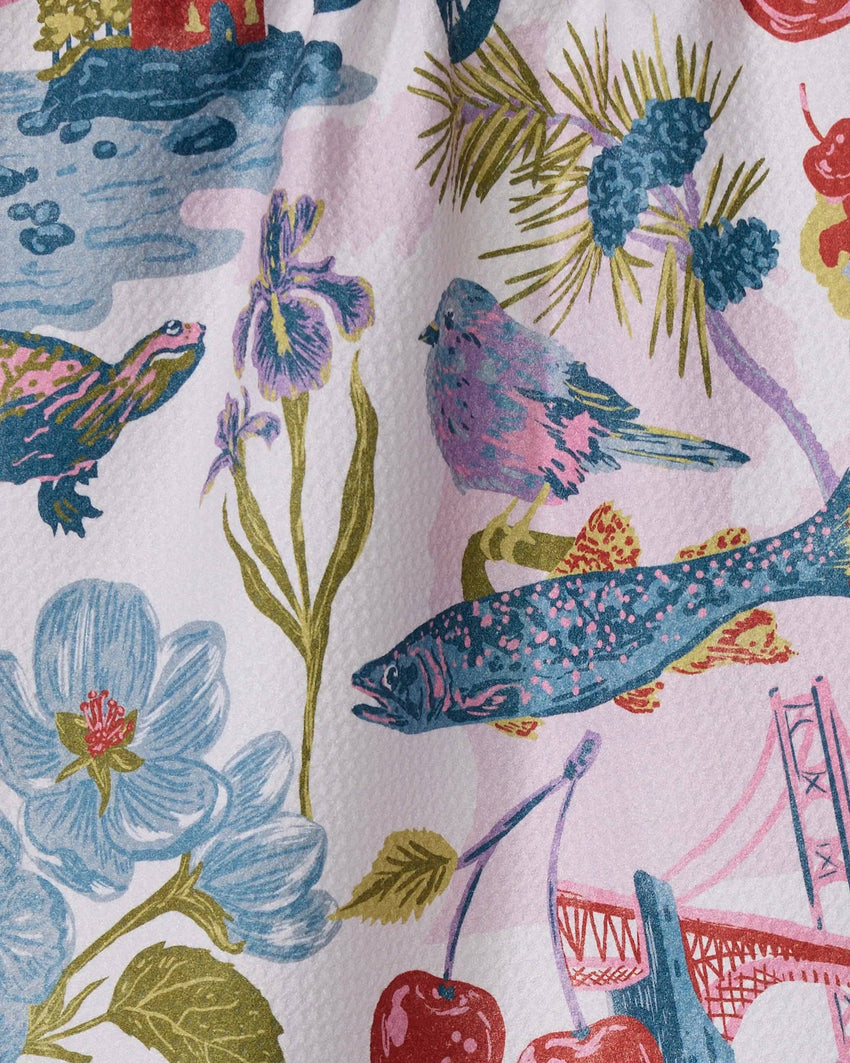 Greetings From Michigan Tea Towel