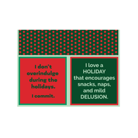NAPKIN Xmas Holiday Mild Delusion | Funny Christmas Gift