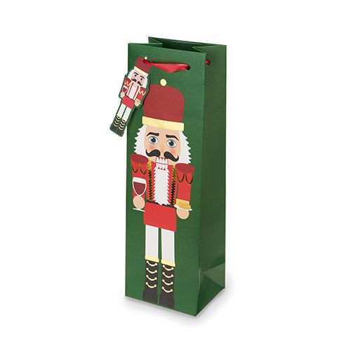 Holiday Nutcracker Wine + Bottle Bag