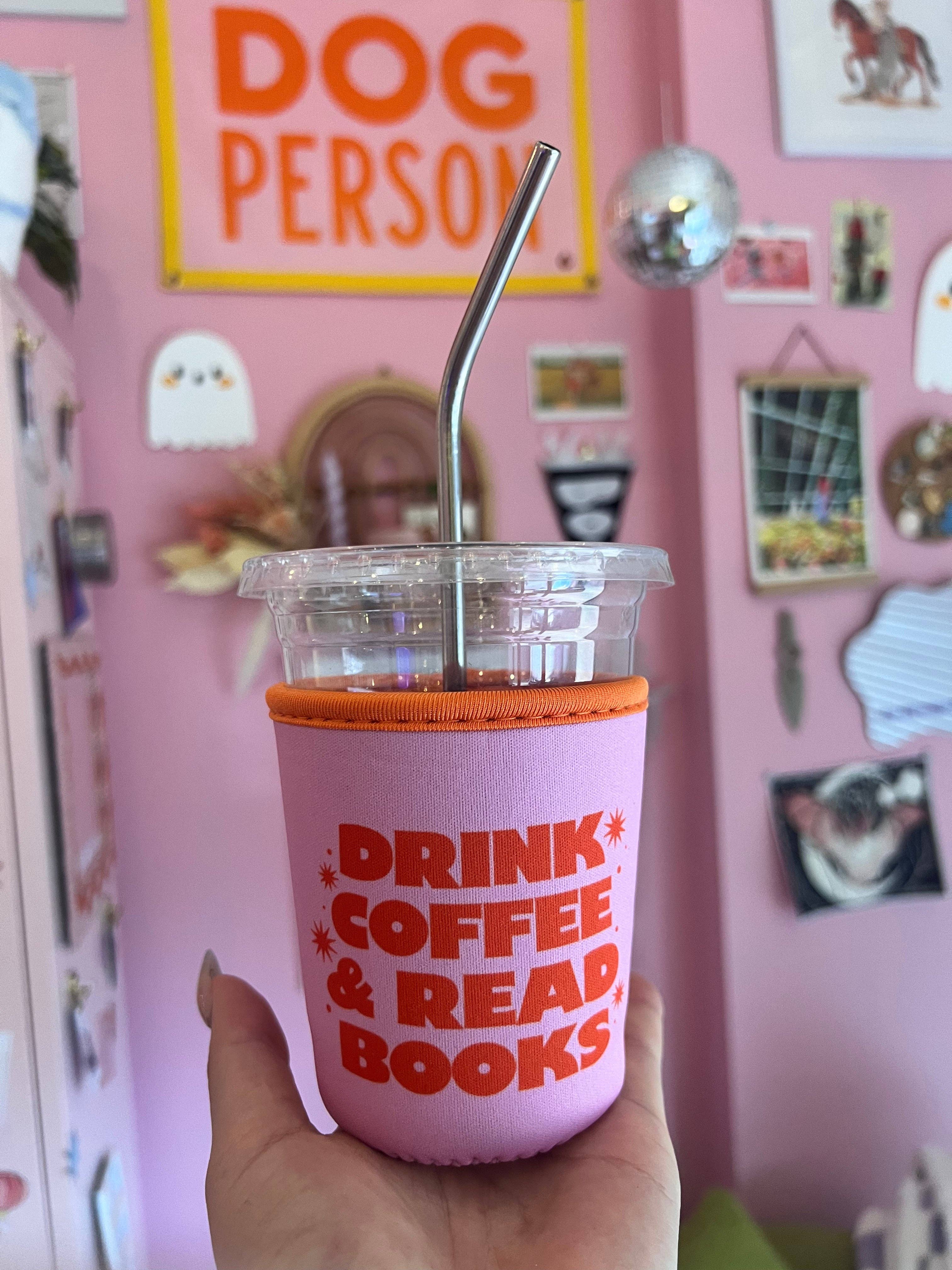 Pink Drink Coffee + Read Books Coffee Sleeve - Thumbnail 2