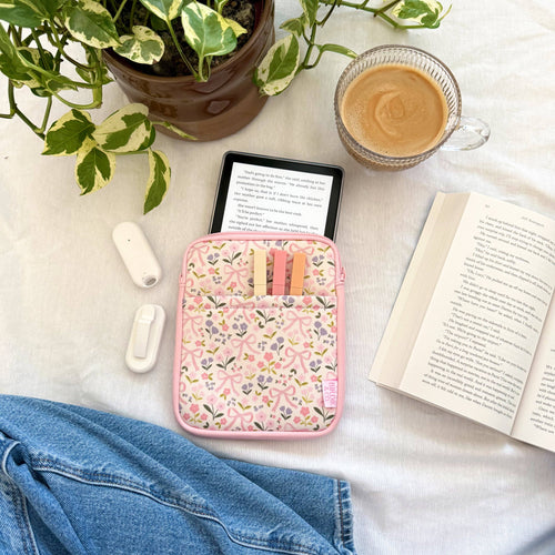 Coquette Bows & Flower Kindle Sleeve, E-reader Sleeve
