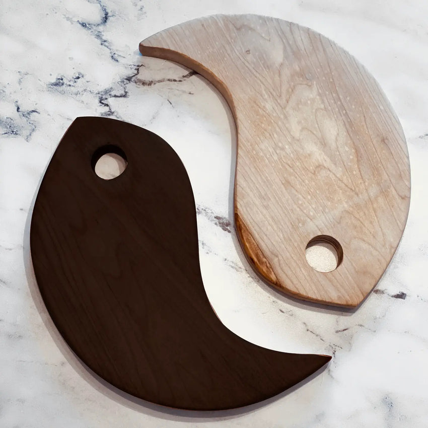 Yin Yang Charcuterie or Cheese Board - 2 piece board