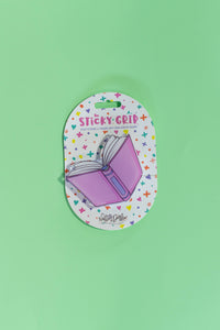 Call Me Bookish Phone Grip Reading Teacher Book Library Pink