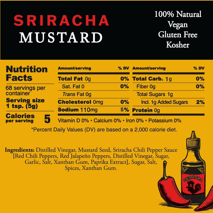 Sriracha Mustard 12 oz squeeze