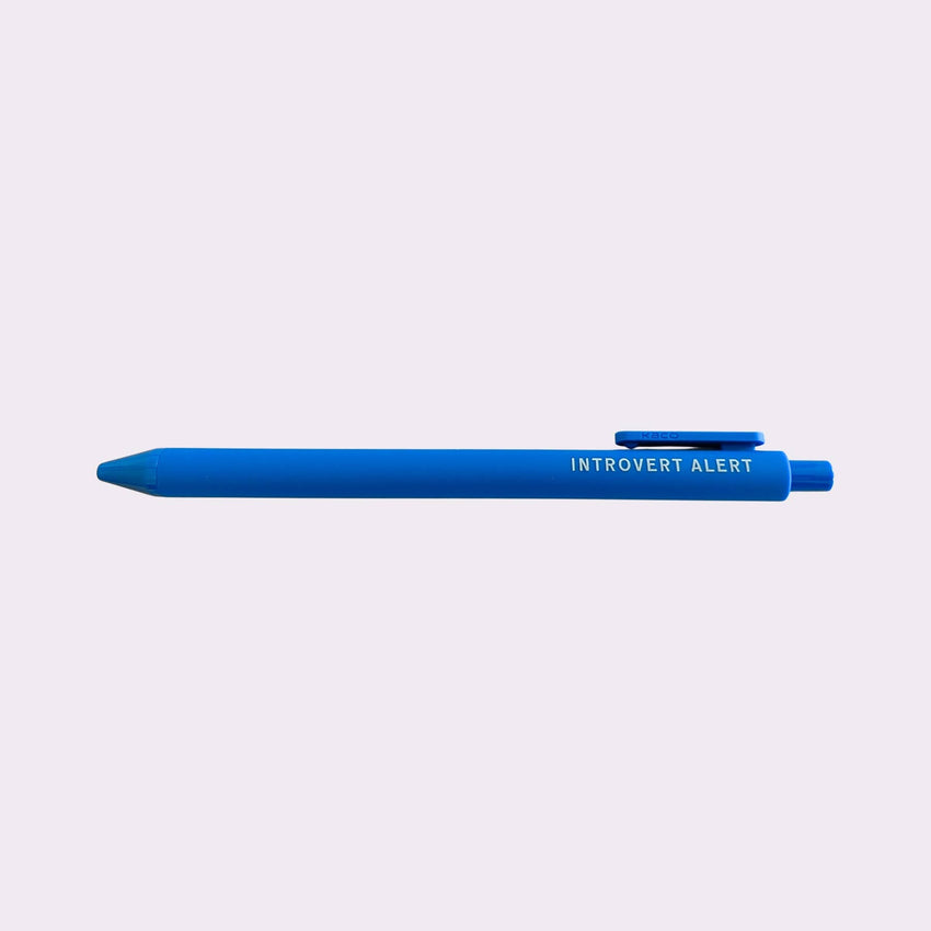 Introvert Alert Gel Pen | Gift For Homebody