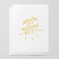 Actual Best Greeting Card | Thank You Cards