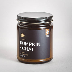 Pumpkin + Chai Soy Candle - Amber Jar