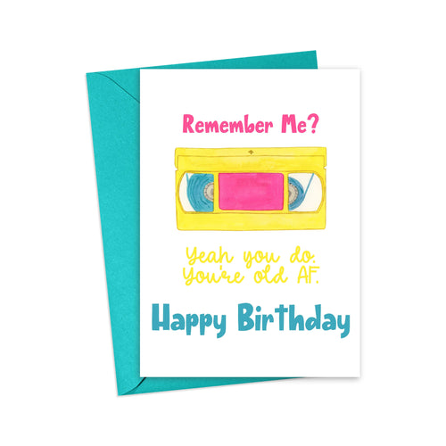 90s Retro Birthday Card Funny Cards Birthday Gifts Nostalgia