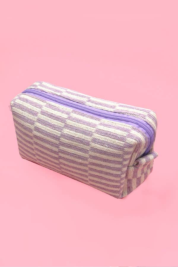 CHECKER MAKEUP COSMETIC POUCH BAG | Gift for her or teens!