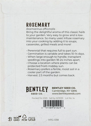 For the Garden | Seed Packets Rosemary-500 BC