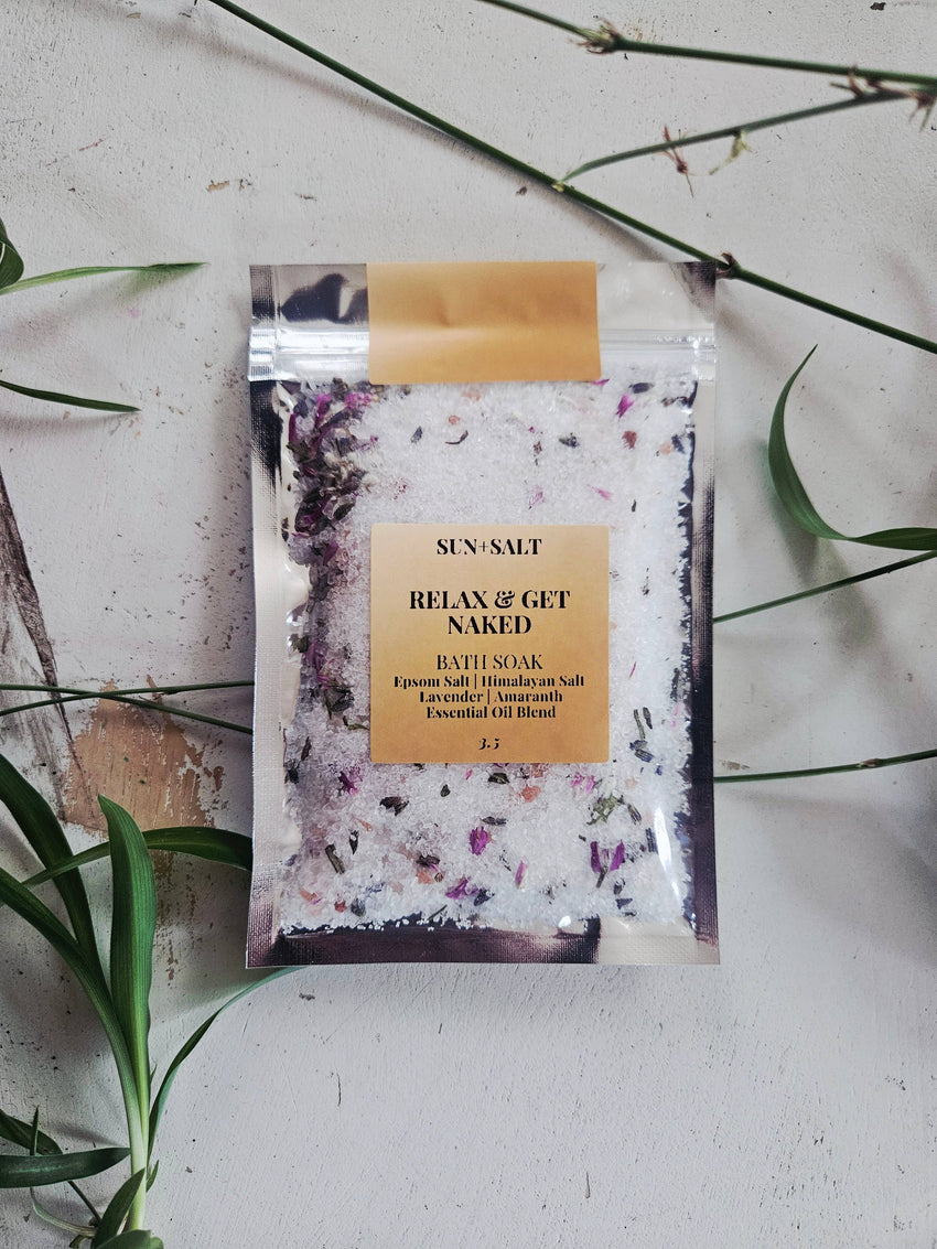 Relax & Get Naked Bath Soak | Intention Salt | Spicy Gift