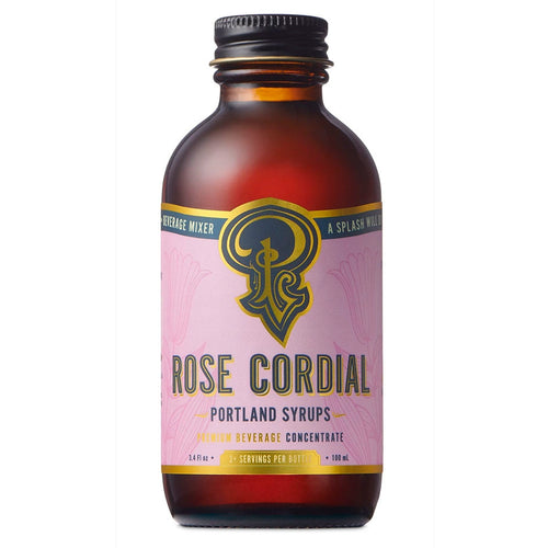 SALE! Rose Cordial Syrup cocktail/mocktail mix - 3.4 oz