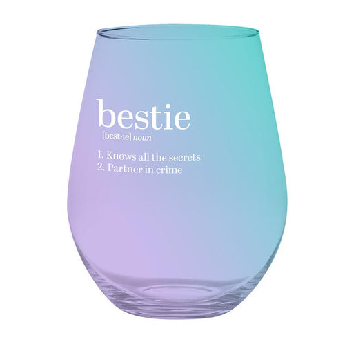 Bestie Definition 30oz Stemless Wine Glass