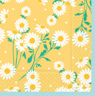 Daisy Charm Beverage Napkin- 20 Count